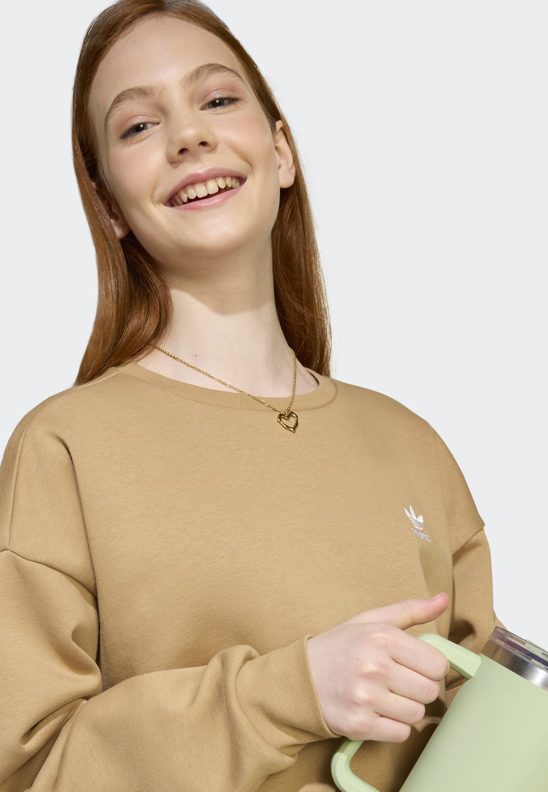adidas Originals BOYFRIEND CREW - Mikina - cardboard