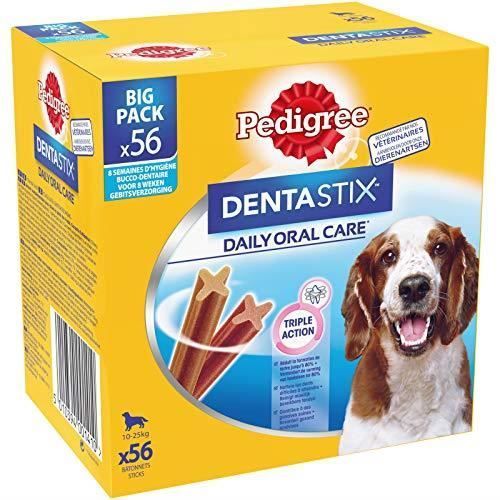Dental Treats - PEDIGREE - Dentastix - 56 Sticks - Oral Hygiene - Medium Dog