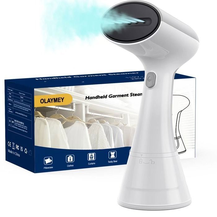 Handheld vertical garment steamer, portable garment steamer, extreme turbocharged steam up to 150°C, 20 seconds to heat up
