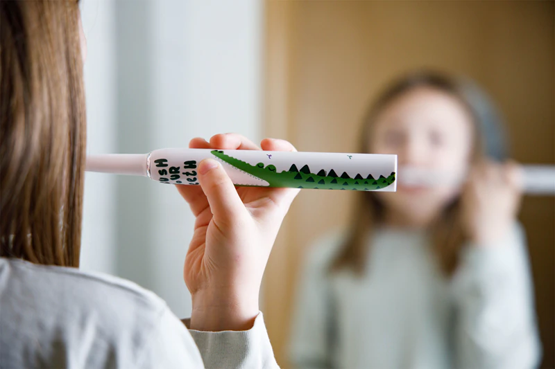 innoGIO GIOSonic Crocodile sonická zubná kefka pre deti