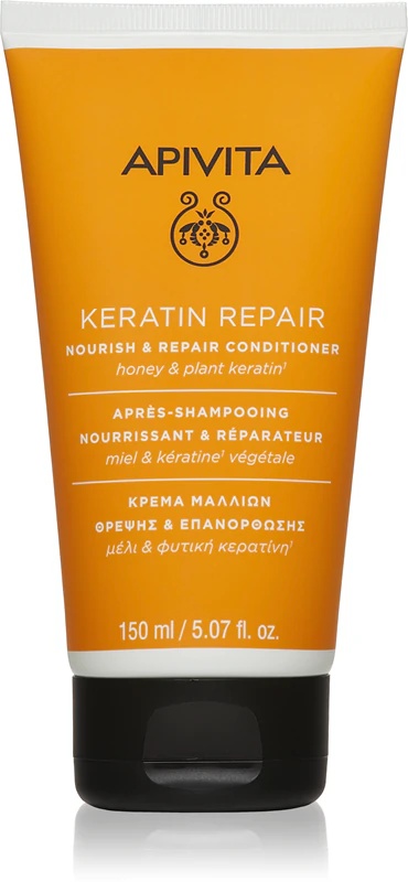 „Apivita Keratin Repair Nourish Repair Conditioner“ – regeneruojantis kondicionierius su keratinu sausiems ir pažeistiems plaukams