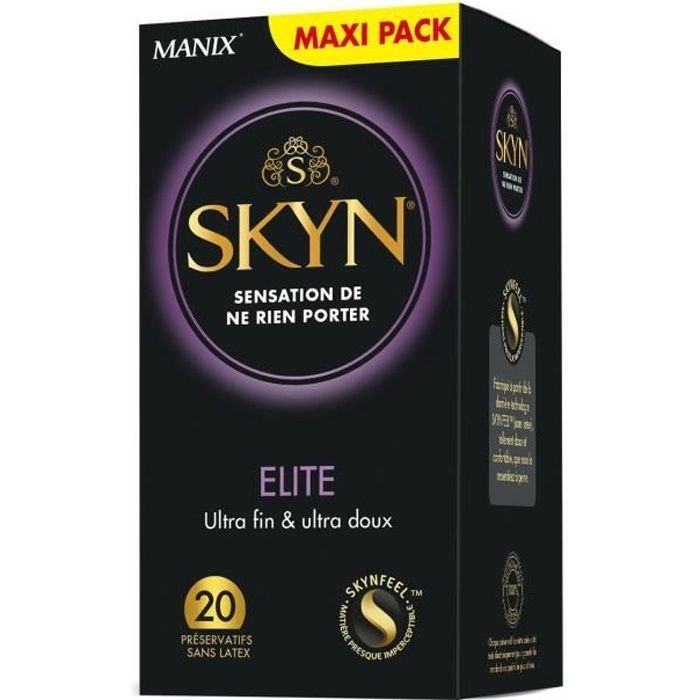 Manix Skyn Elite Preservativi senza lattice, 20 pezzi