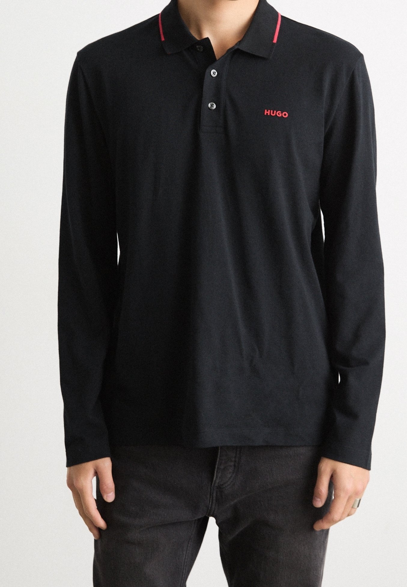 Camisa polo HUGO - preta