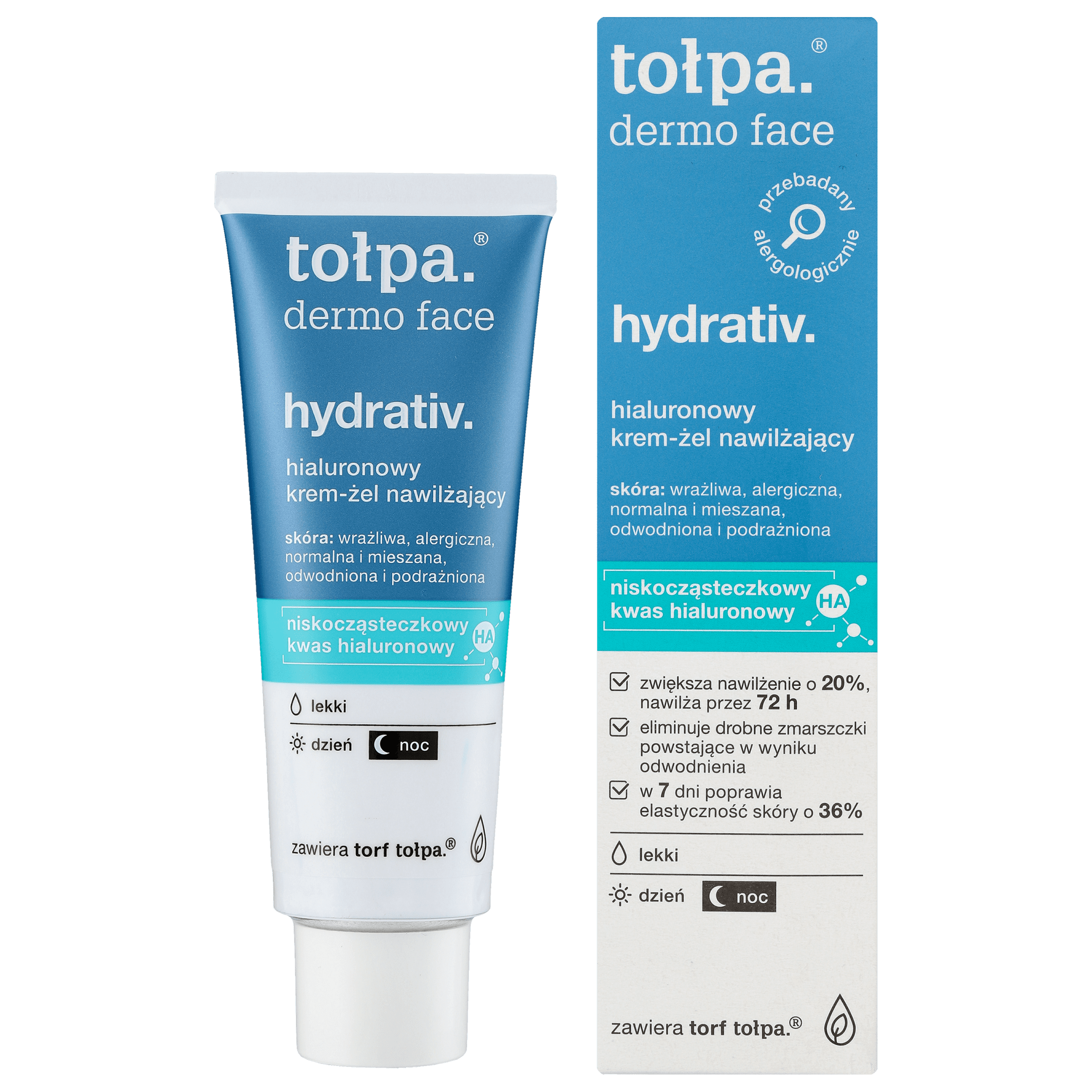 Cremă hidratantă ușoară pentru față Tołpa cu efect relaxant pentru zi 40ml Dermo Face Hydrativ