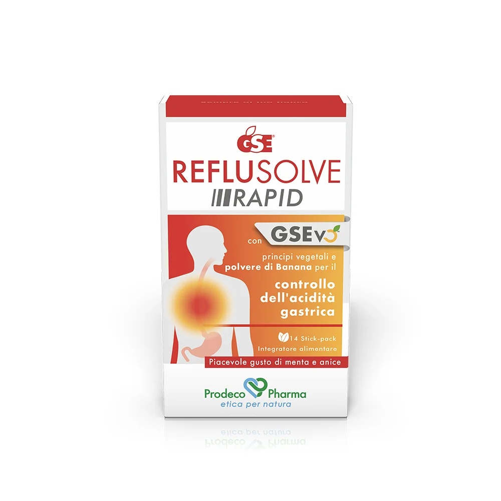 GSE Reflusolve Rapid 14 zakjes voor verlichting van maagzuur