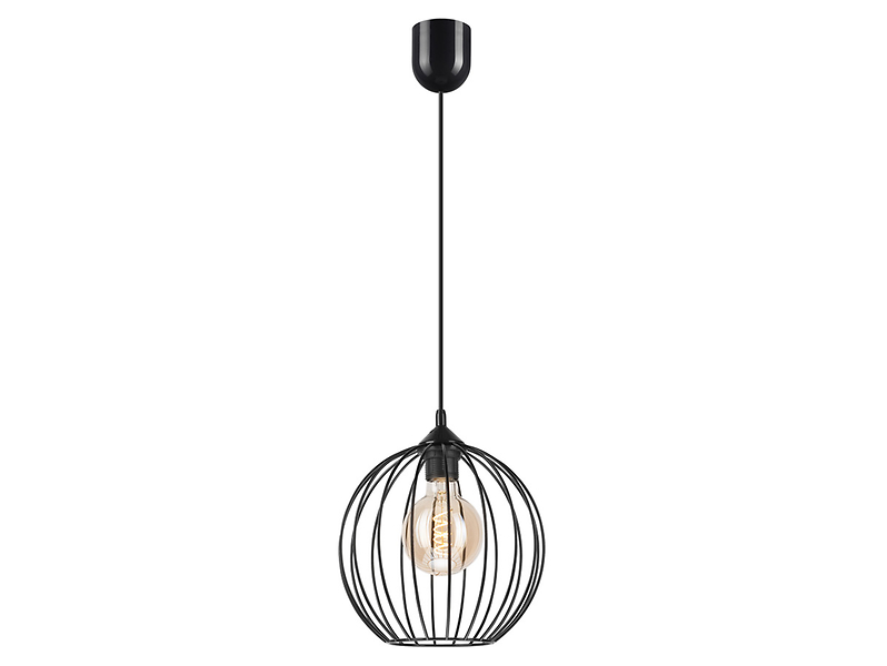 Lampa wisząca Zoya stalowa czarna
