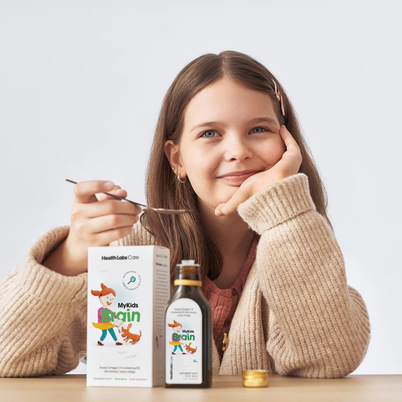 Health Labs Care MyKids Brain uztura bagātinātājs iekšķīgi lietojams šķīdums pareizai sirds un smadzeņu darbībai