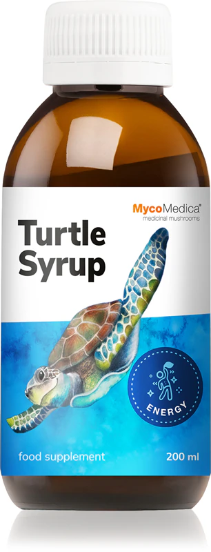 MycoMedica Turtle Syrup voedingssupplement siroop met extracten van medicinale paddenstoelen