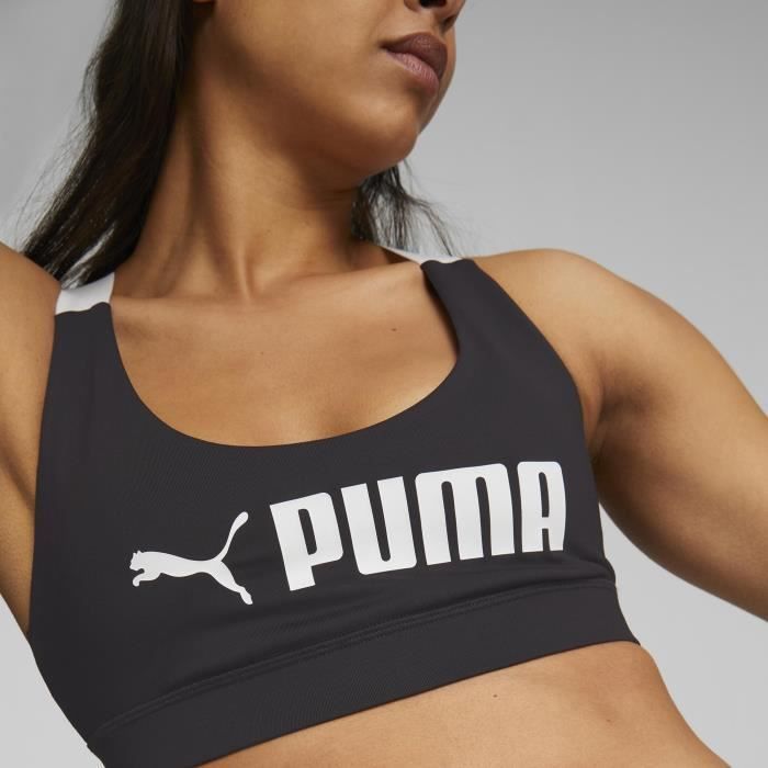 Brassière de Fitness - PUMA - Femme - Noir et Blanc