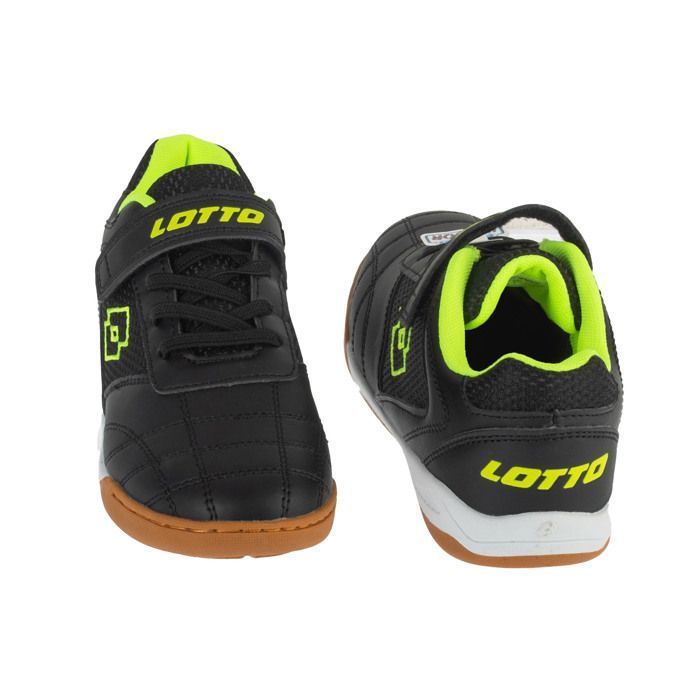 Zapatillas de fútbol sala para niño - Negras - Lotto Pacer K