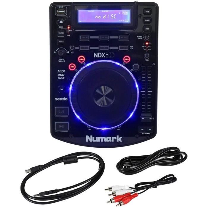 Numark NDX500 Lettore CD - Lettore multimediale USB-CD e software di controllo con jog wheel touch, interfaccia Audi 19261