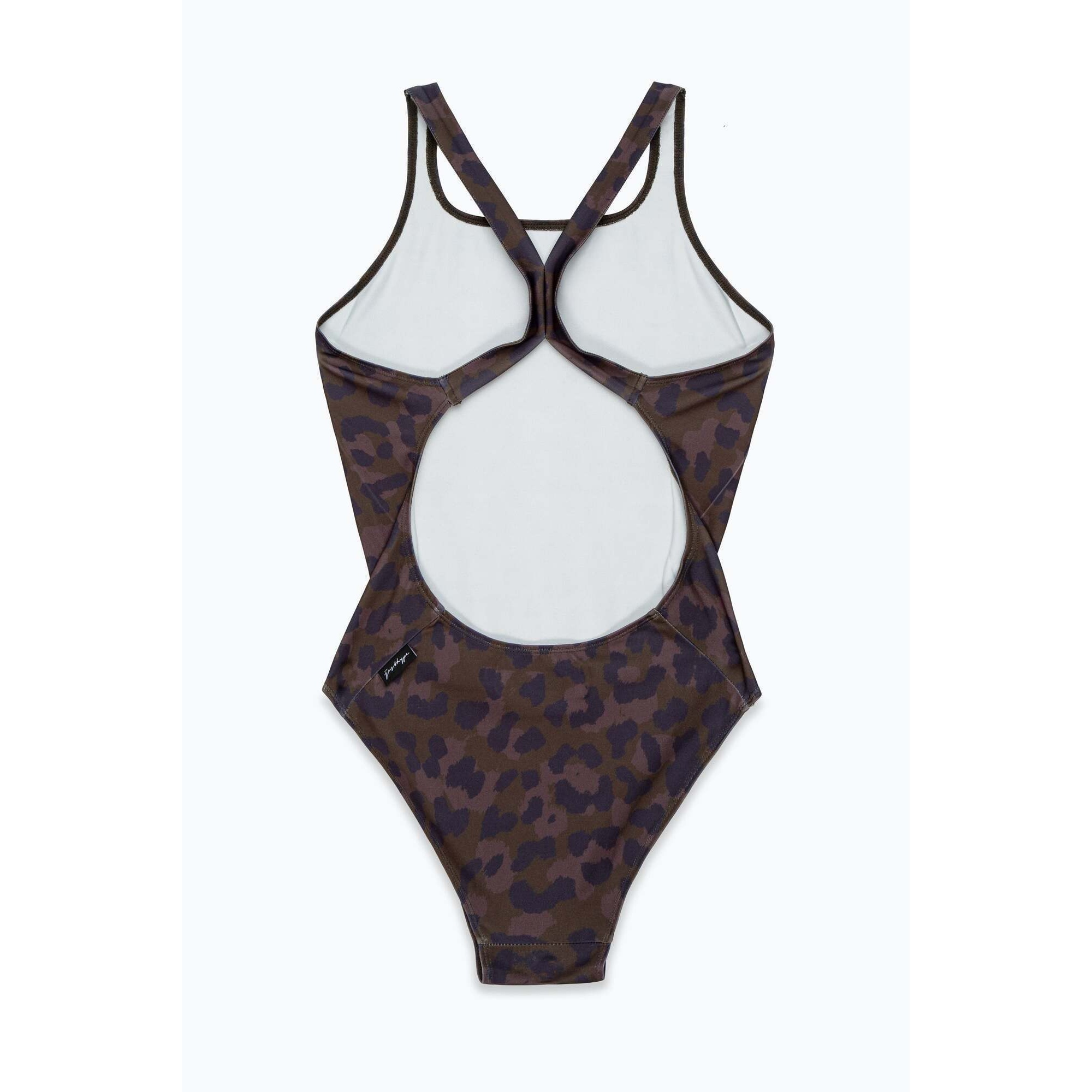 Hype Leopard Print Badeanzug