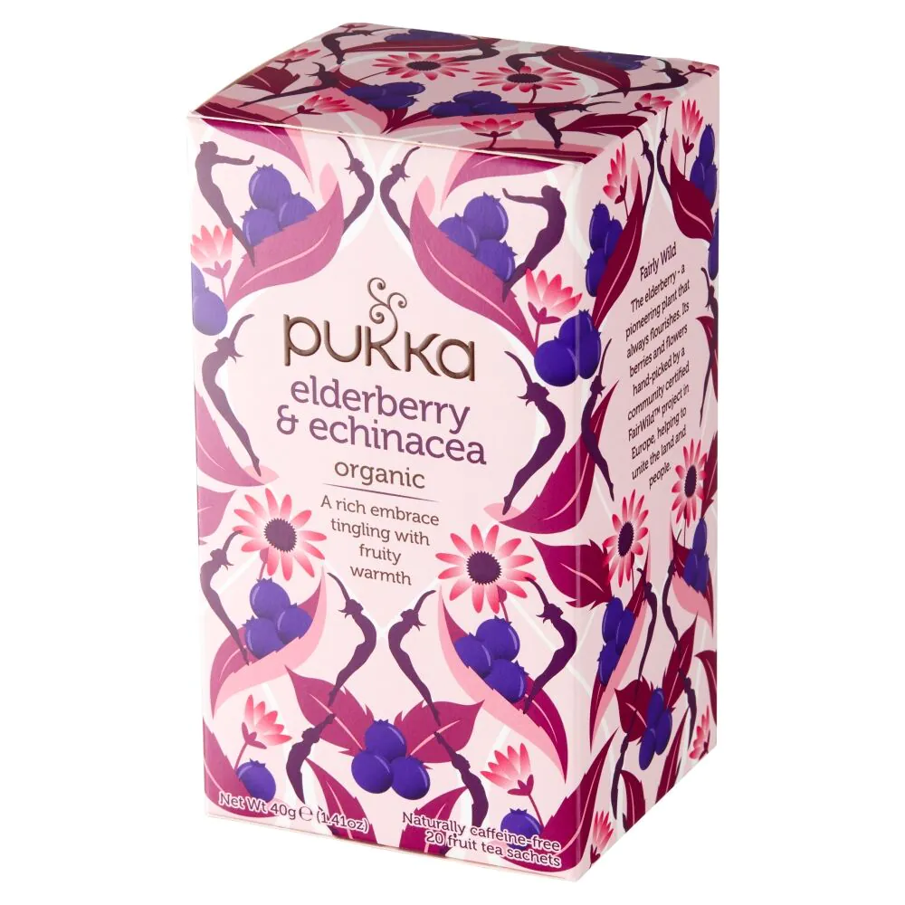 Pukka Elderberry & Echinacea Bio 20 Saszetek