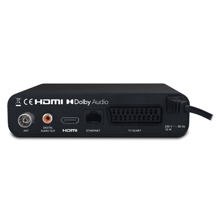 Zapbox HD-A4 digitale terrestrische decoder met display en zwarte USB-poort