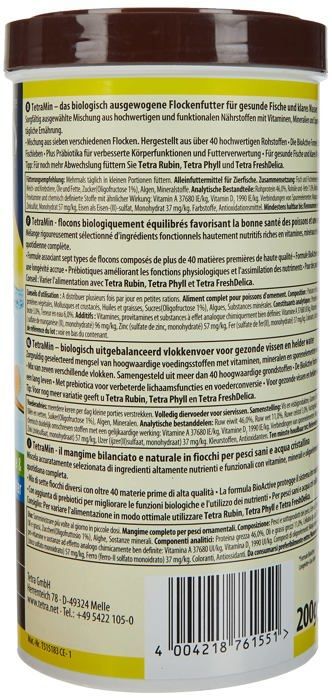 Flocos - Tetra - Min - Bioativo - Prebióticos - 1000 ml