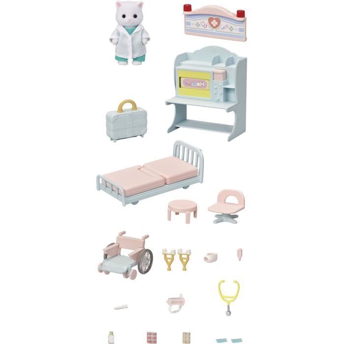 Village Doctor Playset - Sylvanian Families - Model 5705 - Accessories Included
