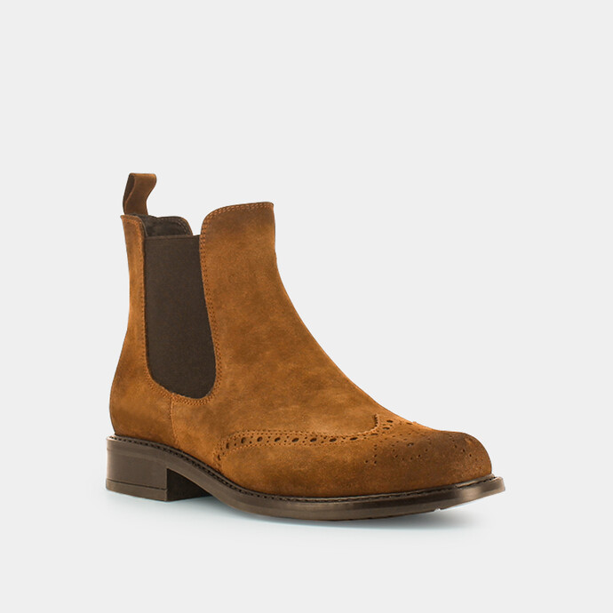 Boots plates  en croute camel