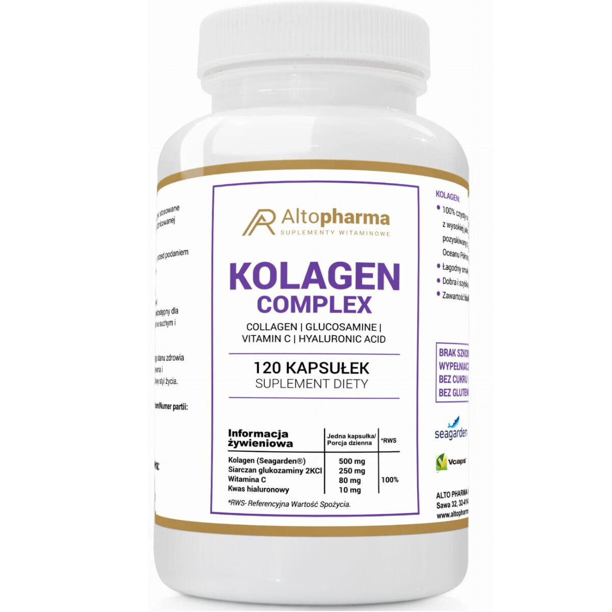 Altopharma kolagen (Seagarden) kompleks 500 mg