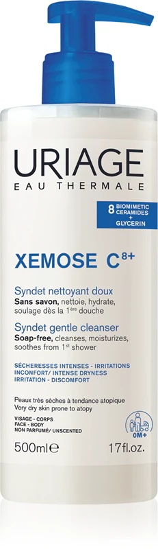 Uriage Xemose C8+ Syndet Gentle Cleanser sindet za suho in atopično kožo