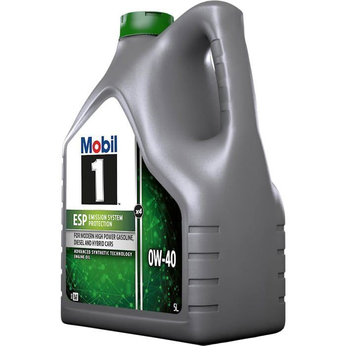 Huile Moteur Mobil 1 ESP X4 0W-40, 5L - Performance et Protection