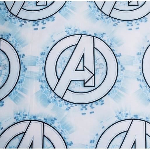 Funda nórdica infantil - Vengadores - 140x200 cm - 100% algodón - Doble cara - Funda de almohada 70x90 cm
