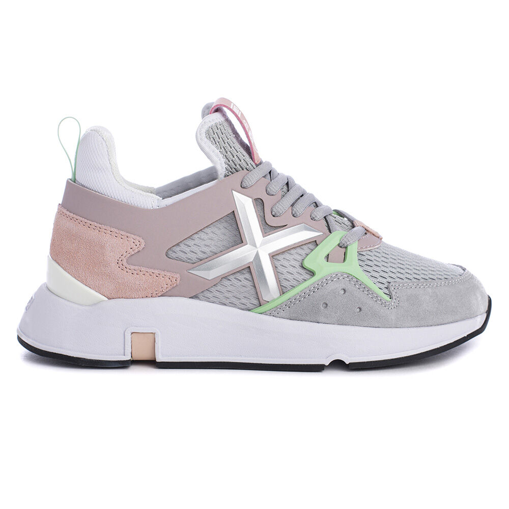 Tênis Feminino Munich Clik 4172028 Cinza/Rosa