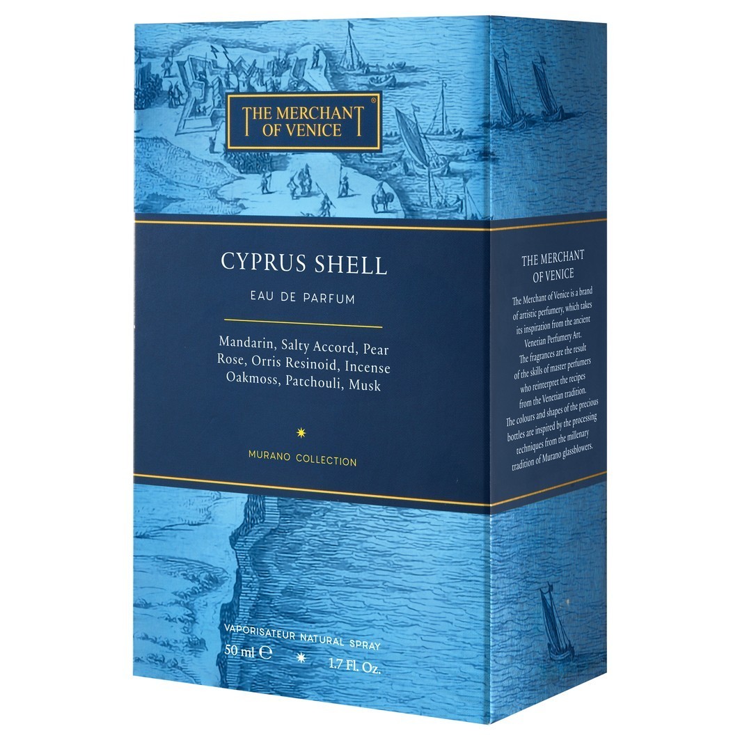 THE MERCHANT OF VENICE Eau de Parfum Murano kolekcija „Cyprus Shell“ – 50 ml