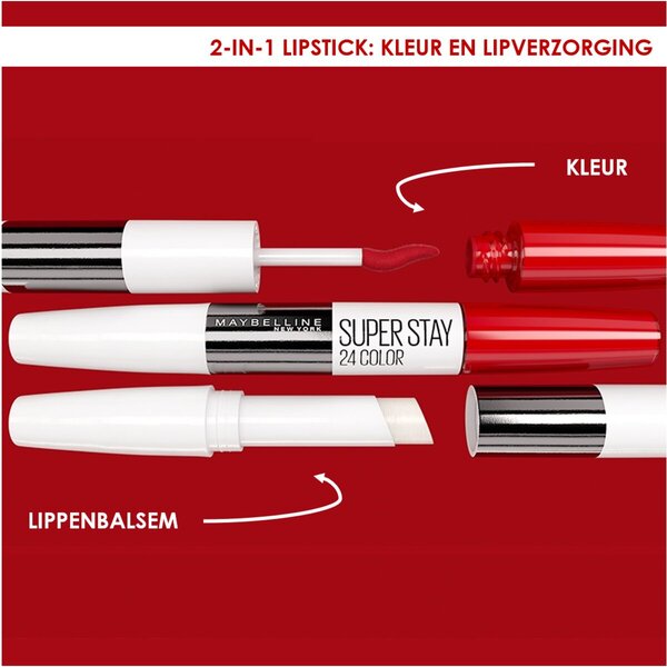 Rouge à lèvres Maybelline New York Superstay 24h 444 Cosmic Coral<br>