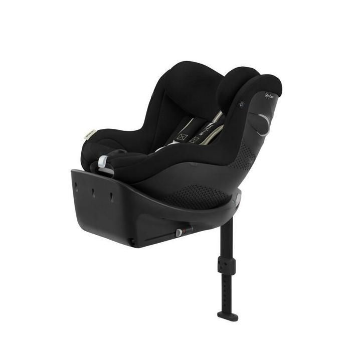 Cybex Sirona Gi i-size car seat, Gold - 61 to 105 cm - 3 months to 4 years - up to 20 kg - Moon black (Plus)