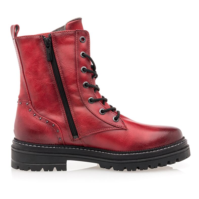 Rote Damenstiefel / Stiefeletten