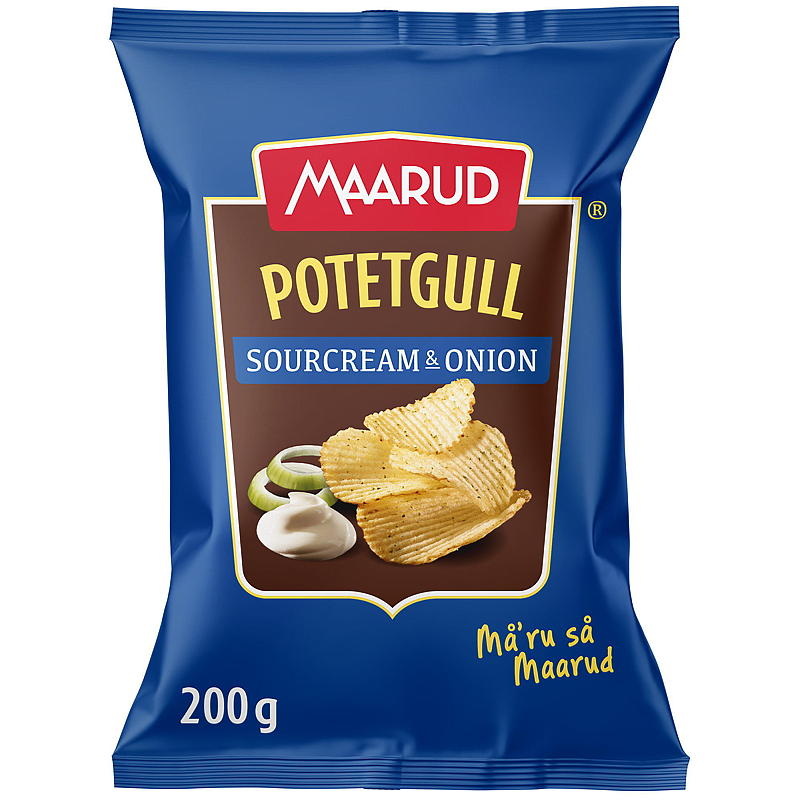 Maarud Patatine fritte 200 g Creme fraiche e cipolla Maarud