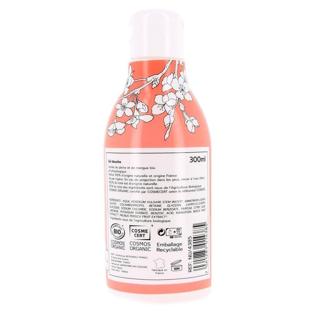 NIJIKO Gel Douche Bio Pêche & Mangue