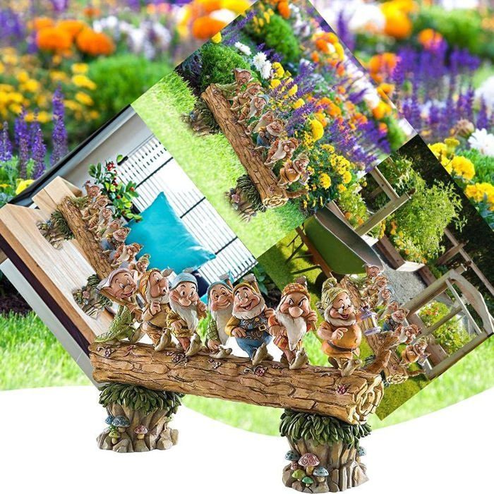 Gnomi da giardino in resina, decorazione per interni ed esterni