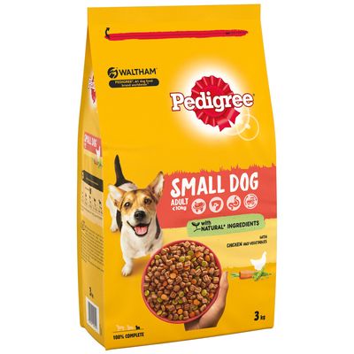 Pedigree Adult Small Breed -täysjyväruoka kanaa ja vihanneksia
