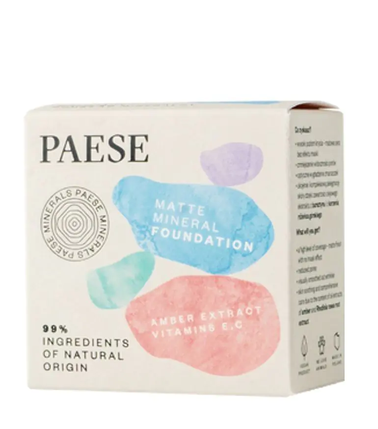 Paese Minerals Mineralny podkład matujący 100N Light Beige