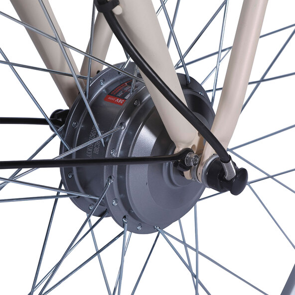 Alu-Elektro-City-Bike, Damen, bej