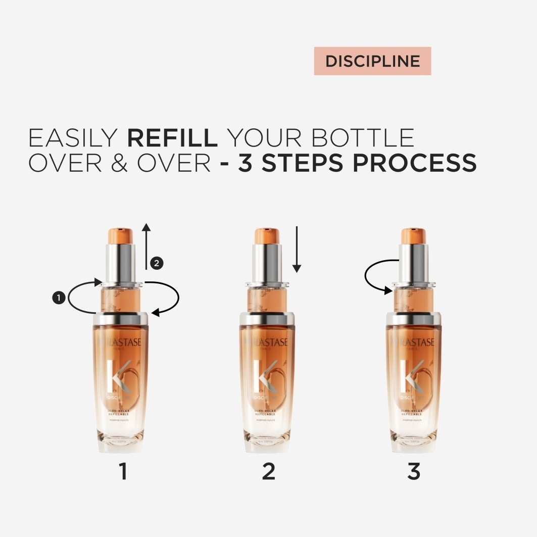 Kérastase Discipline Oléo-Relax vlasový olej – 75 ml – Náplňové balenie