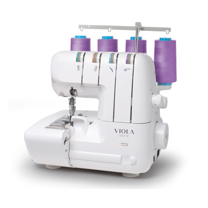 VIOLA T8 Overlockmachine met differentieel transport, vereenvoudigd inrijgen, naaimachine