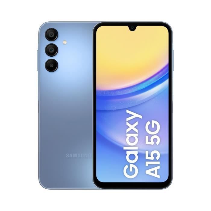 Smartphone Samsung Galaxy A15 5G de 128 GB, color azul