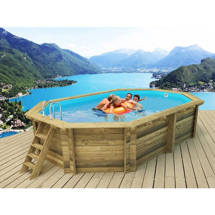 Houten zwembad 