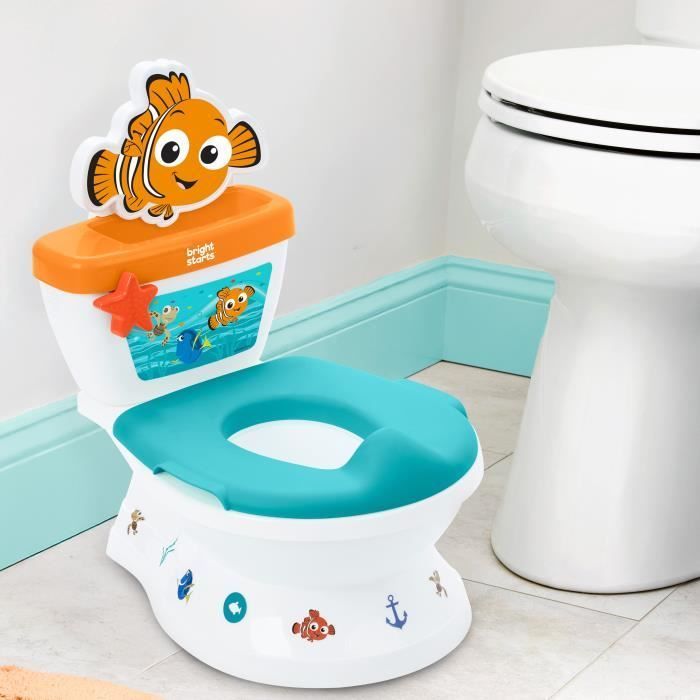 DISNEY BABY - NEMO- Mini toilette avec réducteur de lunette de toilette inclus, 2 en 1, MySize, Pot amovible facile à nettoyer