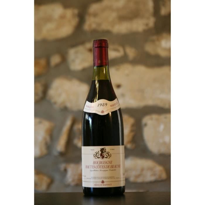 Vin rouge, Hautes Cotes de Beaune, Domaine Martenot 1989 Rouge