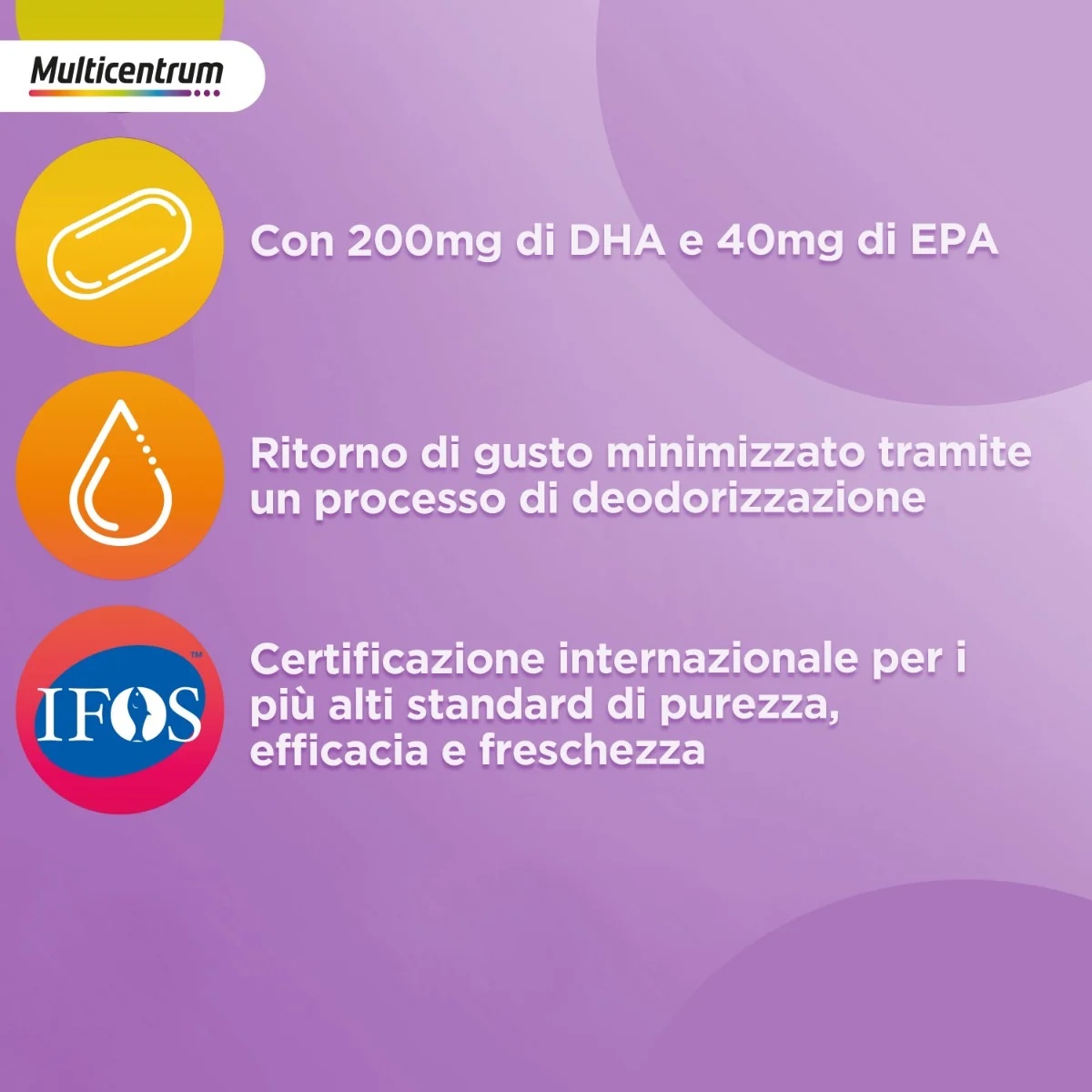 MULTICENTER Multicentrum Neo Mamma DHA 30 + 30, complément vitaminique et minéral
