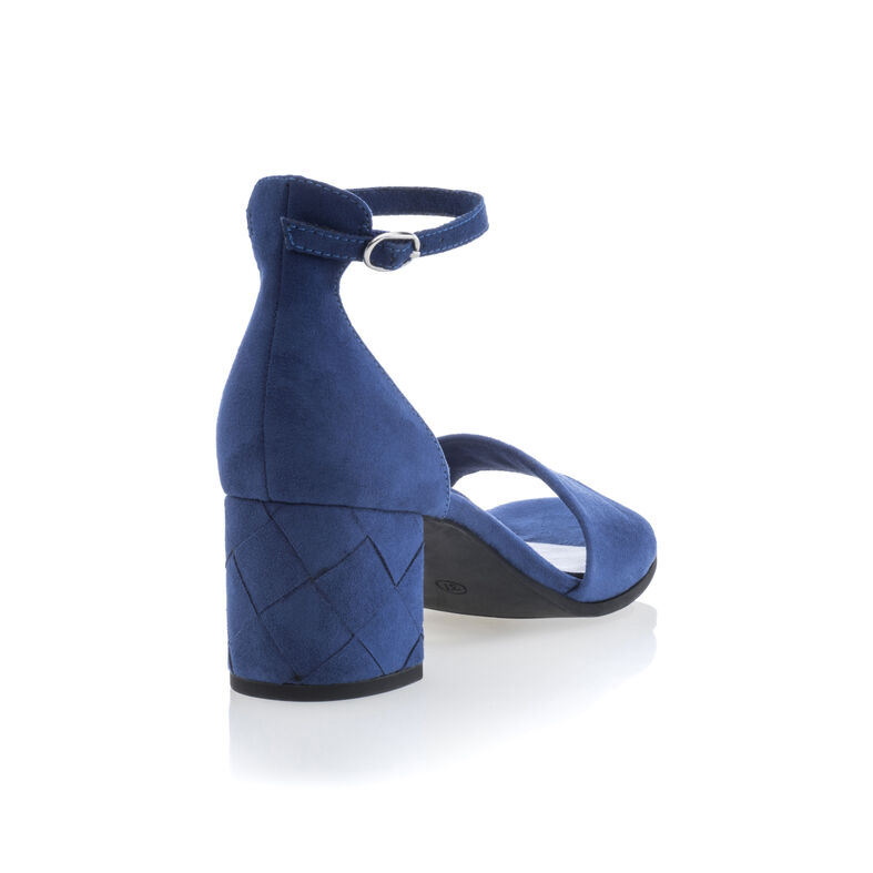 Blaue Damensandalen / Zehenfreie Schuhe