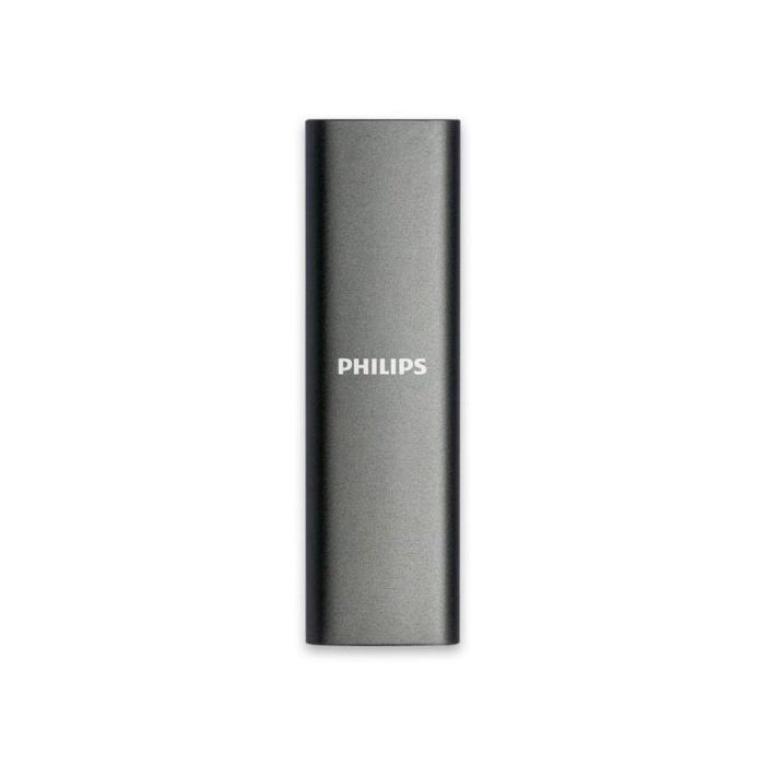 SSD esterno - PHILIPS - 2 TB - Ultra sottile - Velocità di lettura 550 MB/s - USB-C
