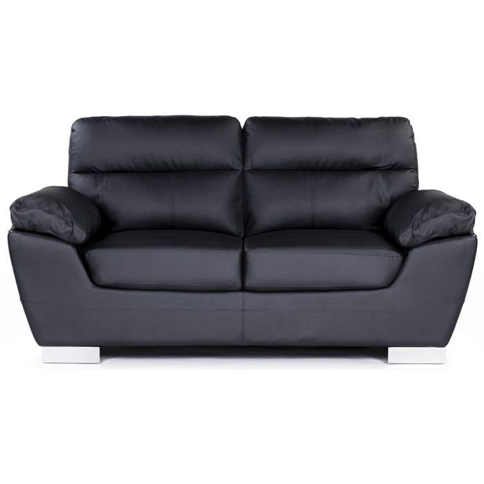 Canapé fixe en cuir reconstitué et PVC 