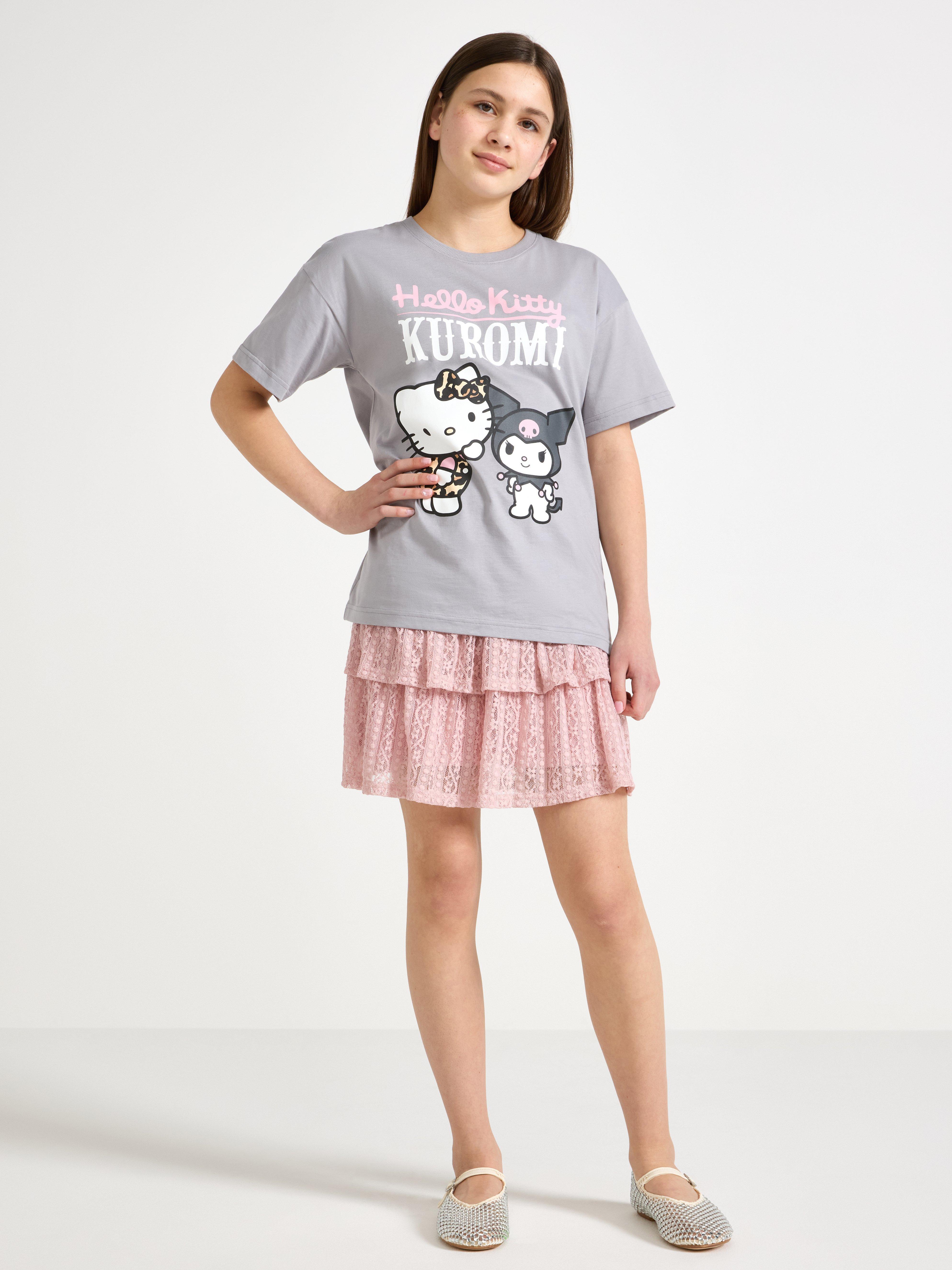 Hello Kitty og venner t-skjorte grå