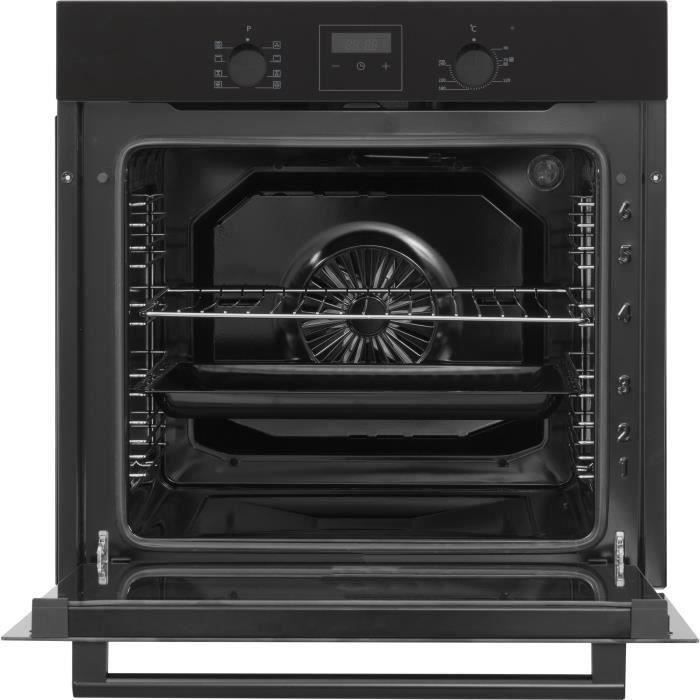 Continental Edison F80CBP Black built-in oven with catalytic cleaning and fan-assisted cooking, digital programmer - 59.5 x 59.5 x 56.6 cm