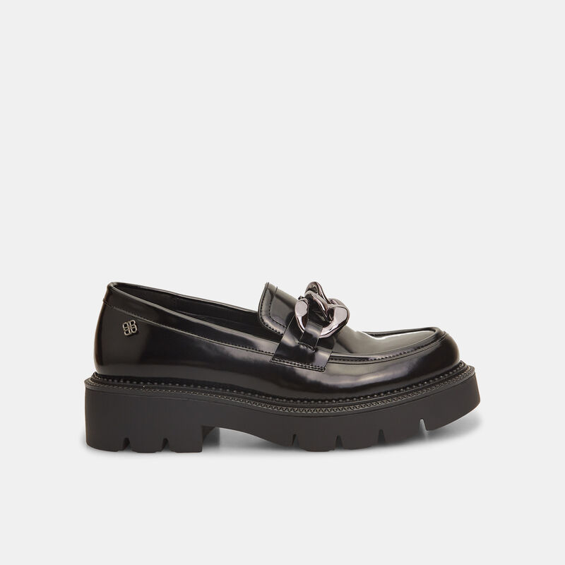 Damskie mokasyny Bata Red Label z łańcuszkiem i obcasem 4,7 cm