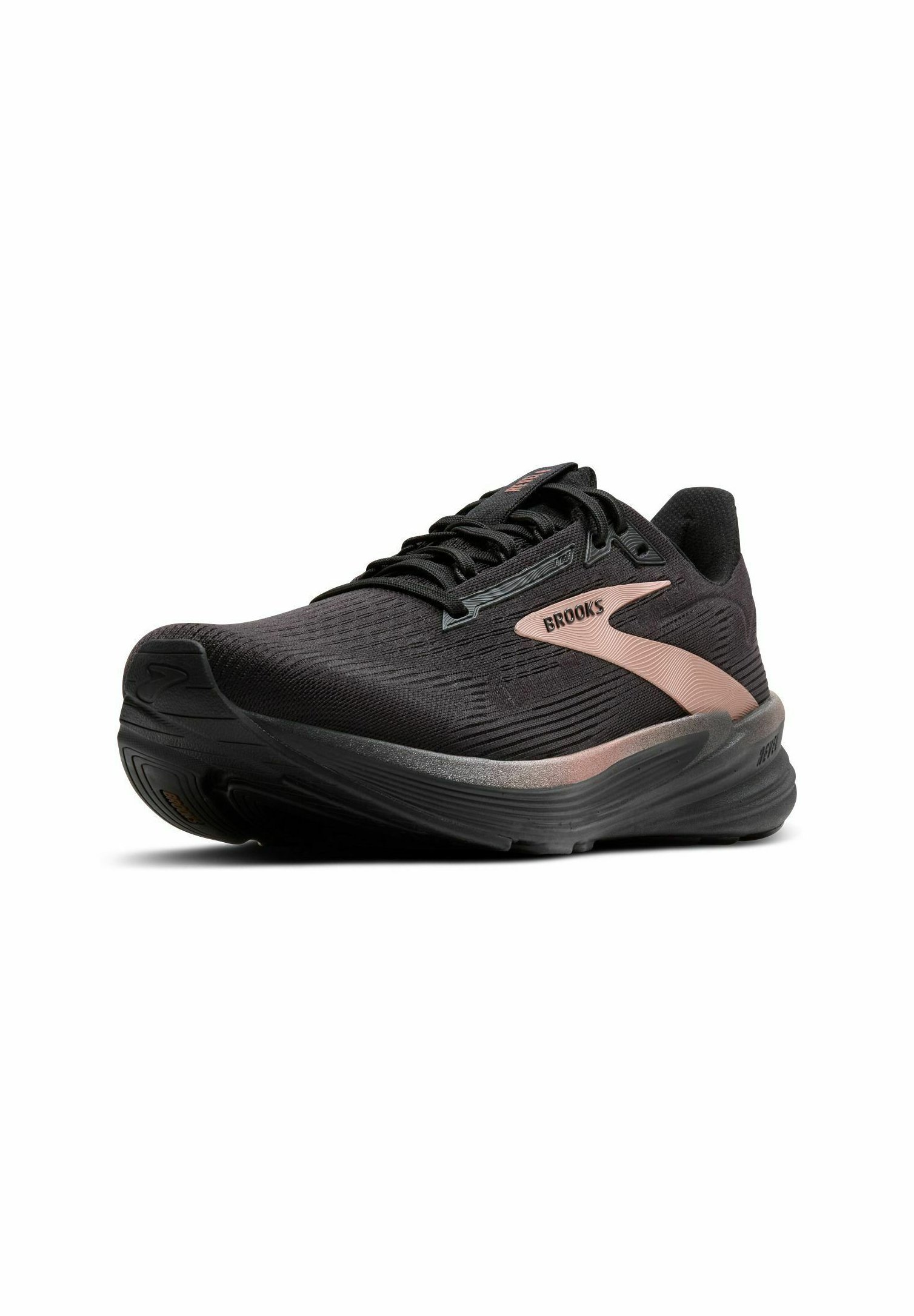 Brooks REVEL 8 - Hardloopschoenen voor op de weg - zwart zwart roségoud